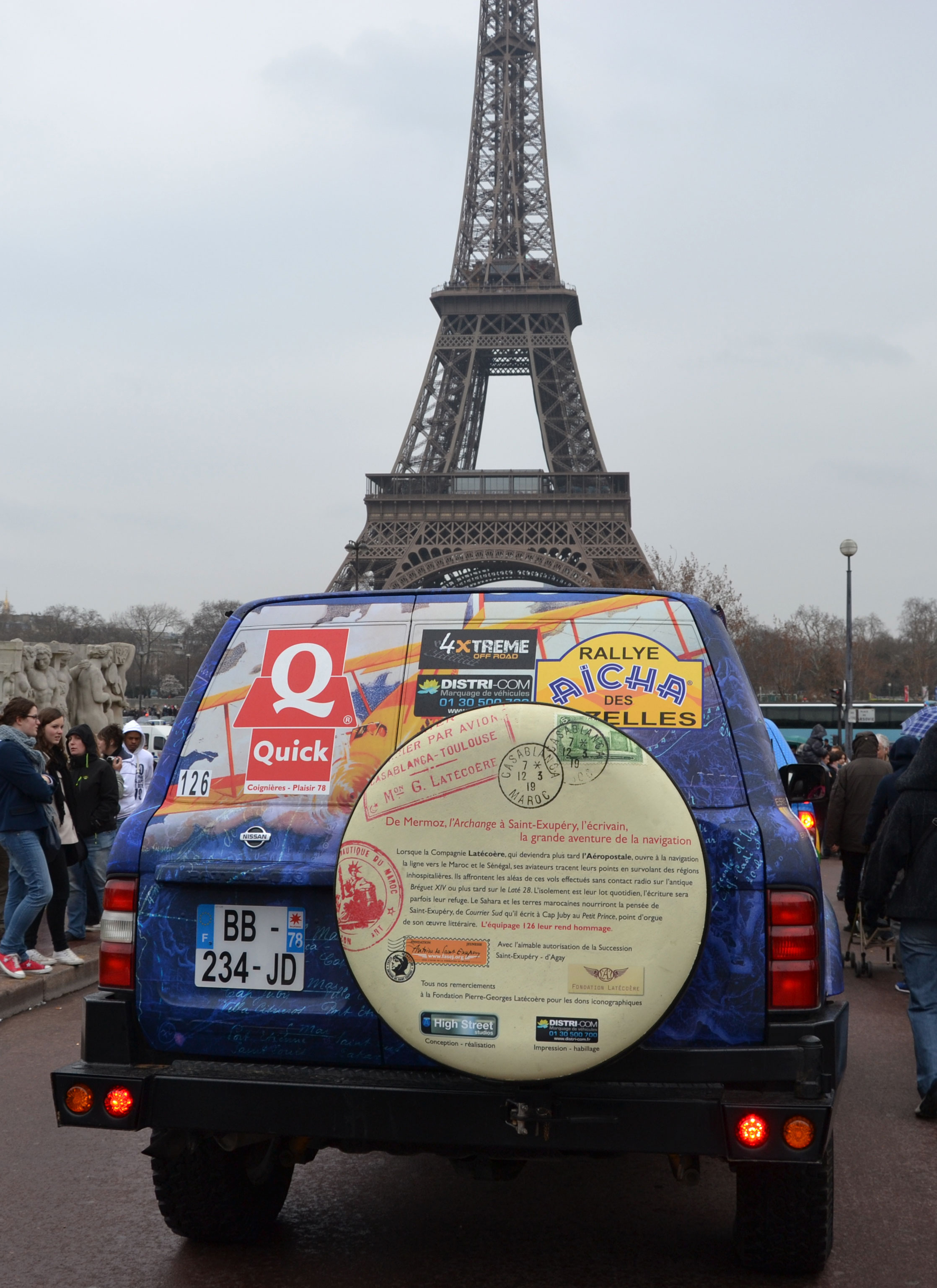 Departure of the Rallye - Paris - Trocadéro